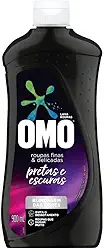 Lava Roupas Líquido Omo Roupas Finas e Delicadas Pretas e Escuras Frasco 900ml