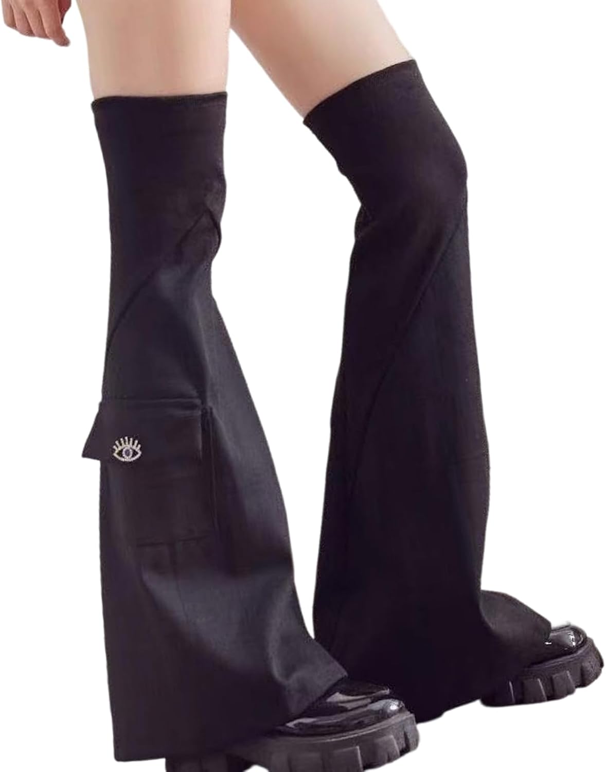 PU Denims Leg Sleeves with Adjustable Straps