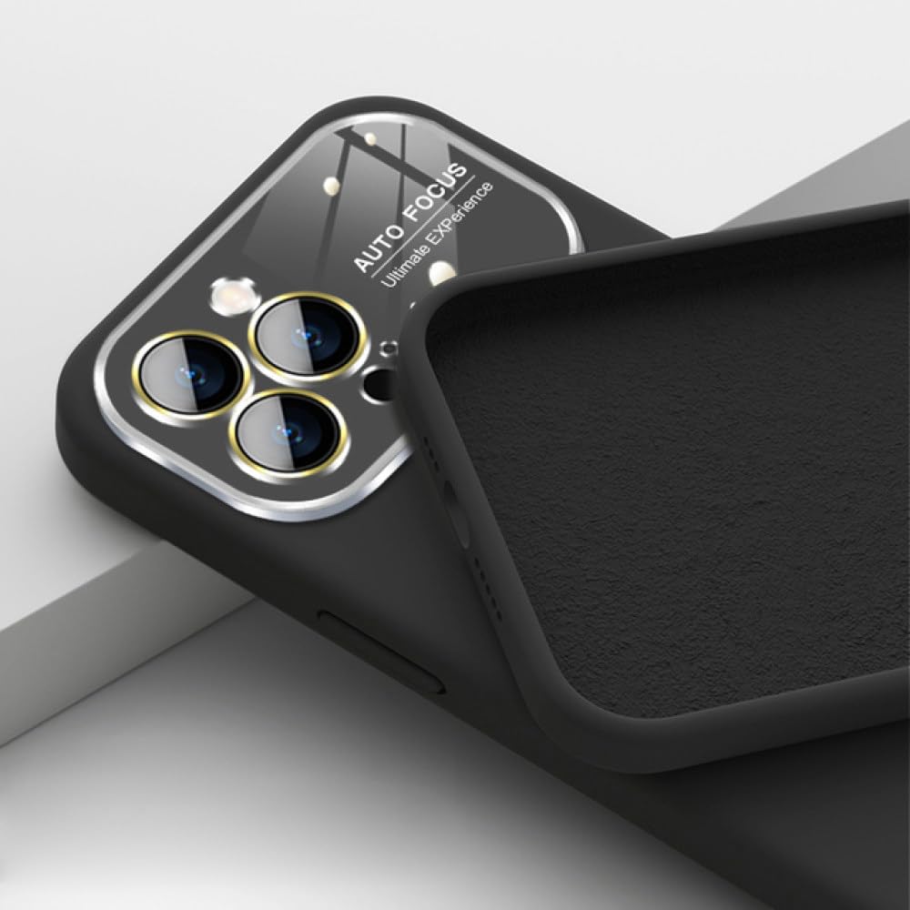Coque silicone liquide iPhone 13 carrée antichoc protection objectif - 7