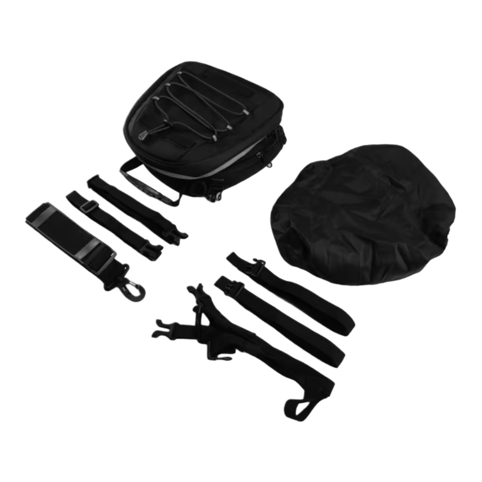 Borsa Posteriore Universale Per Moto Espandibile 8-10 Litri Portabagagli Con Spallacci E Portaoggetti Antipioggia Per Motociclette Sacche Moto