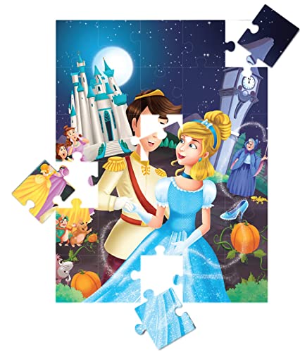 Image of Cinderella - 30 Piece Jigsaw Puzzle with Free Reading Book
