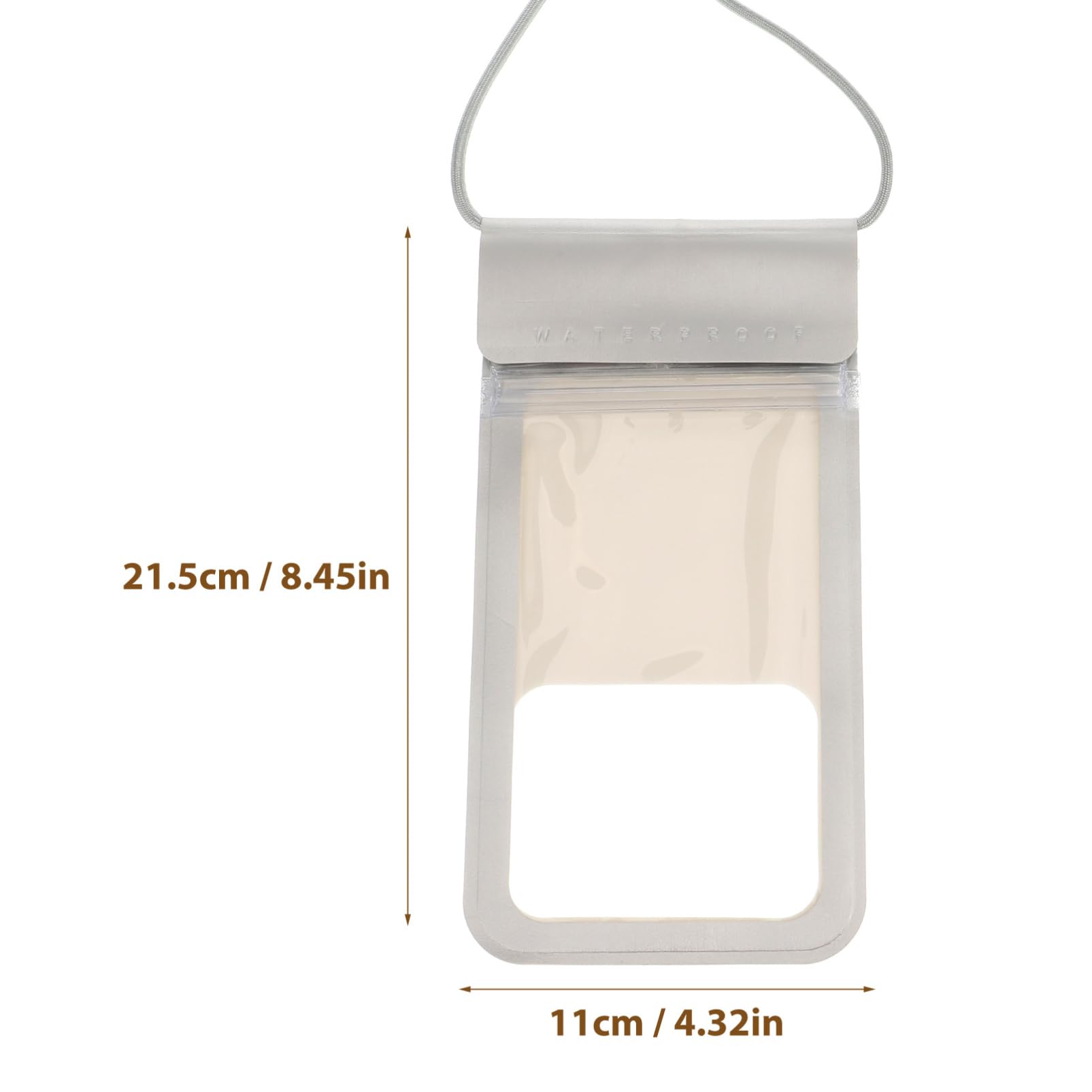 Angoily 1Pc Phone Bag for Outdoor Activities TPU Multi Functional Dry Bag for Beach Swimming Fishing Boating and Water Parks Compatible Phones