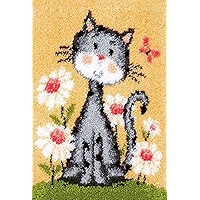 Tapis Ou Toile Murale Au Crochet 17 X 24 – Motif Taille, Fait Main