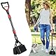 Nasjac Hundekotschaufel - 81cm Langer Griff Faltbare Hundekotgreifer mit flachem Boden, tragbarer Hundekotsammler mit robuster Feder Dog Pooper Scooper für kleine mittlere und große Hunde