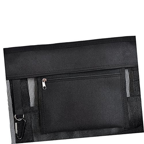 Practical Beach Mesh Tote Bag Portable Clothes Storage Pouch for Travel for Bathing Accessories and Wet Swimwear Black3