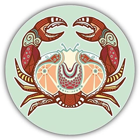 Cancer Zodiac Sign Ornament Sticker Decal Design