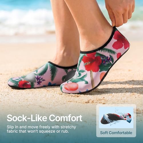 Image of Water Shoes for Women Men Quick-Dry Aqua Socks Swim Beach Outfits Barefoot | Yoga Exercise Wear Sport Accessories Pool Camping Must Haves River Hiking Youth Adult