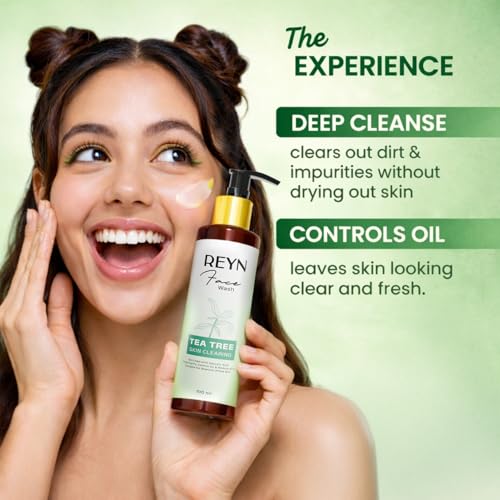 REYN Tea Tree Skin Clearing Face Wash (100 ml) - Image 4