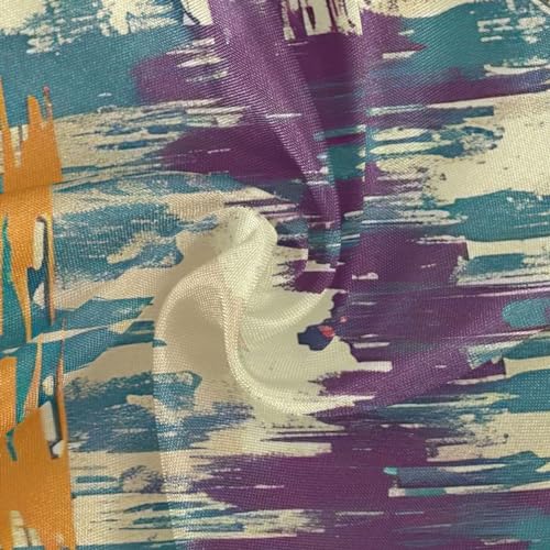 Wajiw 60 Inch Indoor Outdoor Round Tablecloth with Umbrella Hole and Zipper Waterproof Patio Table Cover for Camping Dining Room Party Outdoor Picnic,Striped Pattern