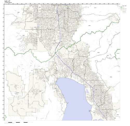 Lehi Utah Zip Code Map Lehi, Ut Zip Code Map Laminated: Amazon.com: Office Products