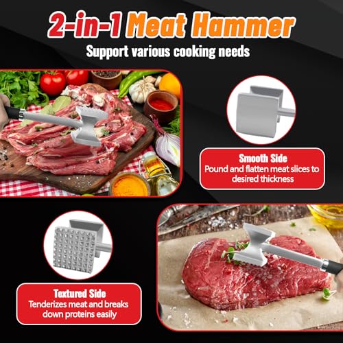 Beyio 1.0 Meat Tenderizer, Dual-Side Meat Mallet thumb #2
