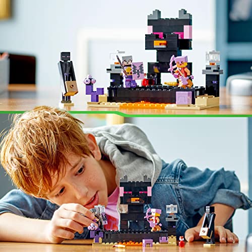 LEGO 21242 Minecraft Die End-Arena Set, Player-vs-Player Battle' Action-Spielzeug mit Lava, Enderdrache und Enderman-Figur, Geschenk für Kinder ab 8 Jahren – Bild 7