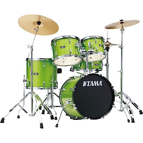 Tama Stagestar 5-piece Complete Drum Set - Lime Green Sparkle