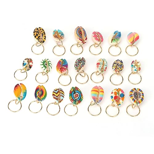 20 piezas Aros para Dreadlocks con Diseño de Concha, Clips Exquisitos para Trenzas, Accesorios de Pelo para Hombres y Mujeres, Venta al por Mayor miniatura 7