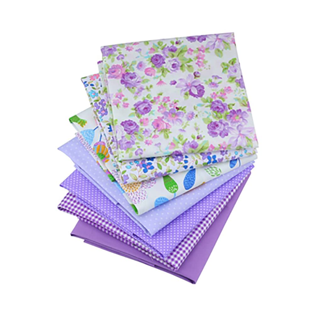 CraftsFabrics 7pcs/Lot (16"x20") Printed 100% Cotton Fat Quarters Fabric Bundles for Quilting Scrapbooking, Arts & Crafts - Image 2