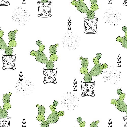 Papier peint meuble rénovation facile Coloray cactus pour masquer défauts