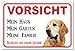 Produktbild AdriLeo Schild - Vorsicht Golden Retriever - Mein Haus - (20x30cm) / Achtung Hund Wachhund