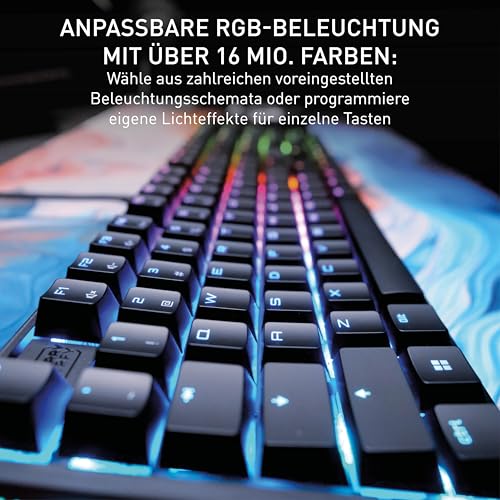 CHERRY XTRFY MX 3.1, Mechanische Gaming-Tastatur, Deutsches Layout (QWERTZ), RGB-Beleuchtung, Aluminium-Gehäuse, USB-A Anschluss… – Ansicht 6