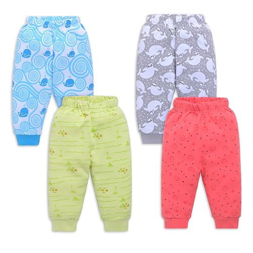 Image of LuvLap Baby Boys & Girls 100% Cotton Pyjama Sets, Pack Of 4