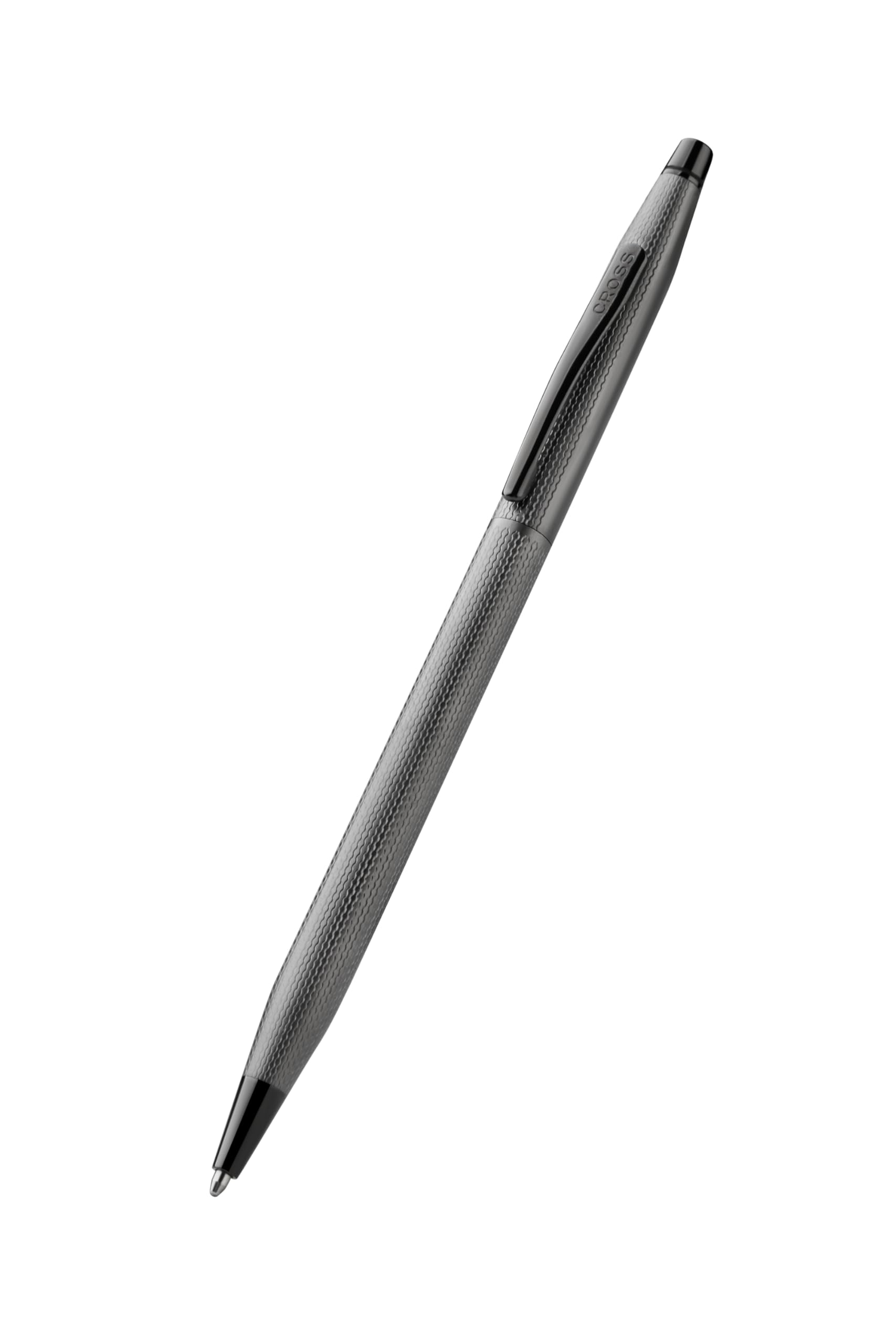 Cross Classic Century Polished Slate Gray Engraved Diamond Pattern with Slate Gray PVD Appointments Ballpoint Pen