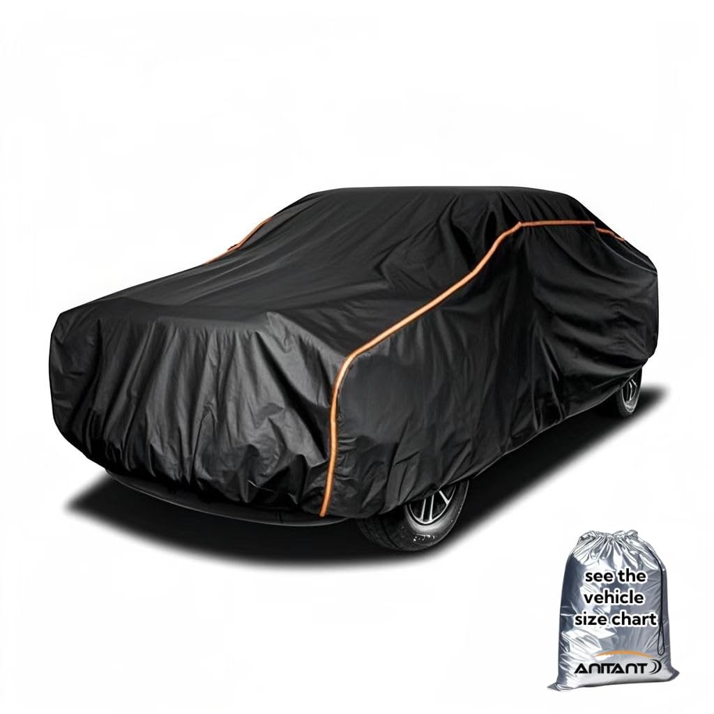 Super Lightweight Outdoor Crew Cab Truck Cover,Large Car Cover Waterproof All Weather Sun Rain UV Protection Full Exterior Covers Fit Truck Up to 252"