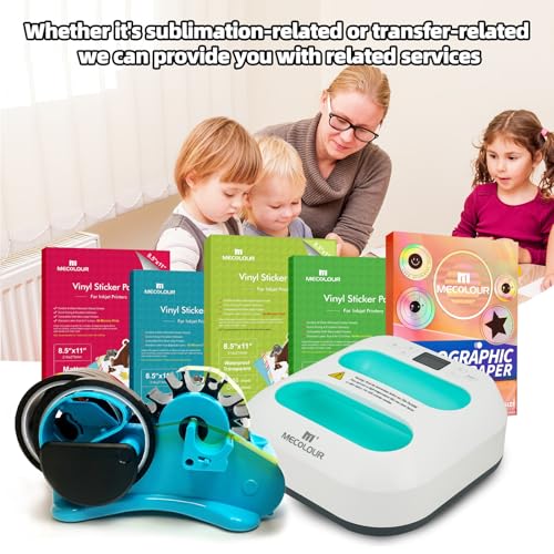 MECOLOUR dispensador de fita térmica multi-rolo 6 peças de sublimação núcleo de 1