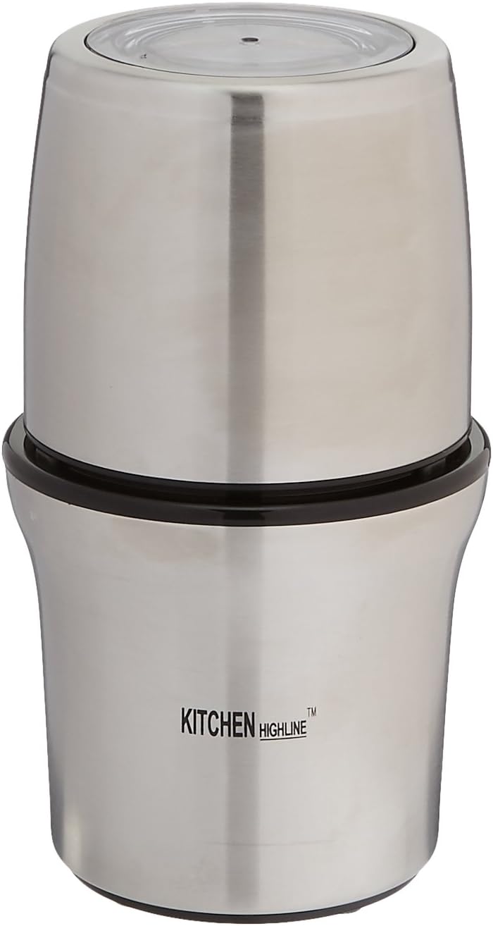 SP-7412S Stainless Steel Wet and Dry Coffee/Spice/Chutney Grinder with Two Bowls
