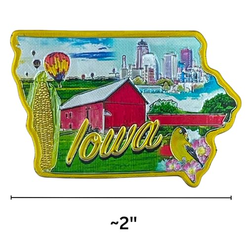 Imán decorativo pequeño Iowa State 2 pulgadas miniatura 4