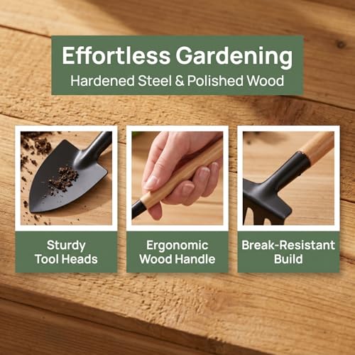 Kit de mini herramientas de jardinería BESPORTBLE 10 sets miniatura 5
