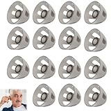 Schirmchen Für Hörgeräte, 16 Stück Hörgeräte Zubehör, Hörgeräte Zubehör, Hörgeräte Filter, Transparent Schwarz Mittelgroß