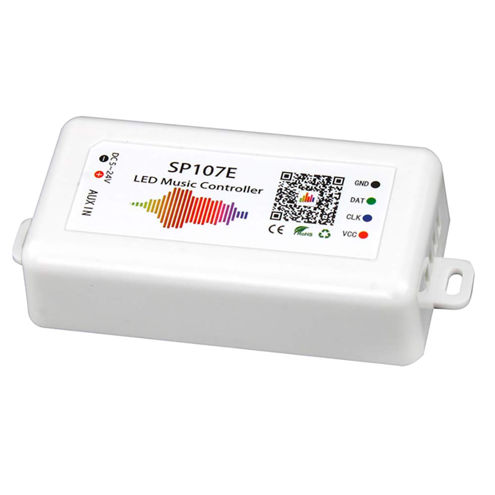 Gkhowiu SP107E LED Controller APP WS2811/2812B Light Strip Dimming LED Music Controller