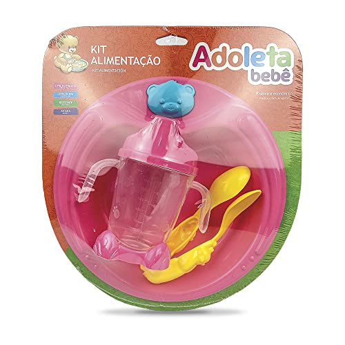 Adoleta Bebê Kit Alimentacao Colore, Rosa POP