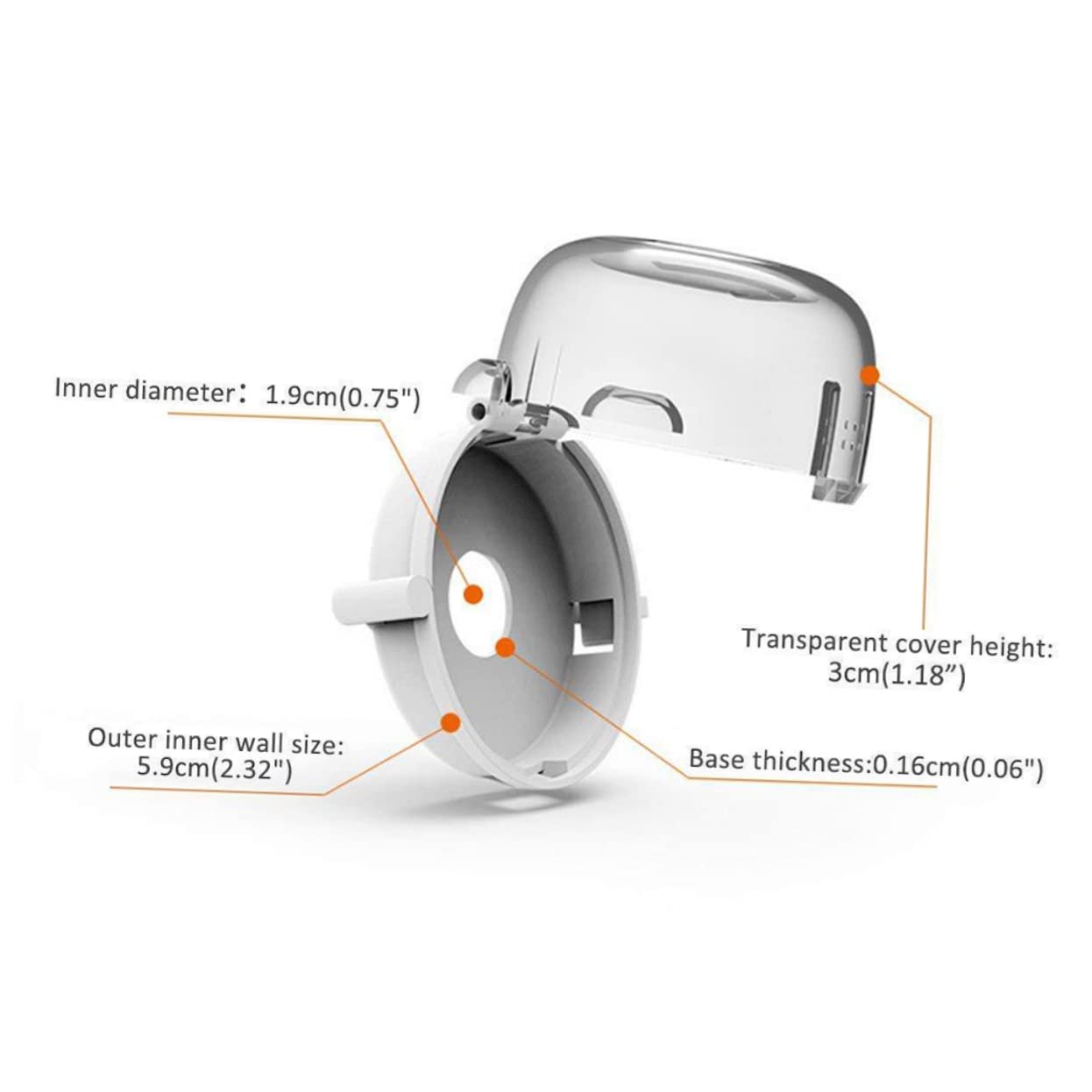 GARVALON Oven Knob Cover Set Stove Knob Protectors Gas Range Knob Safety Covers Plastic Cooker Knob Covers Stove Shield for Boys and Girls Safety