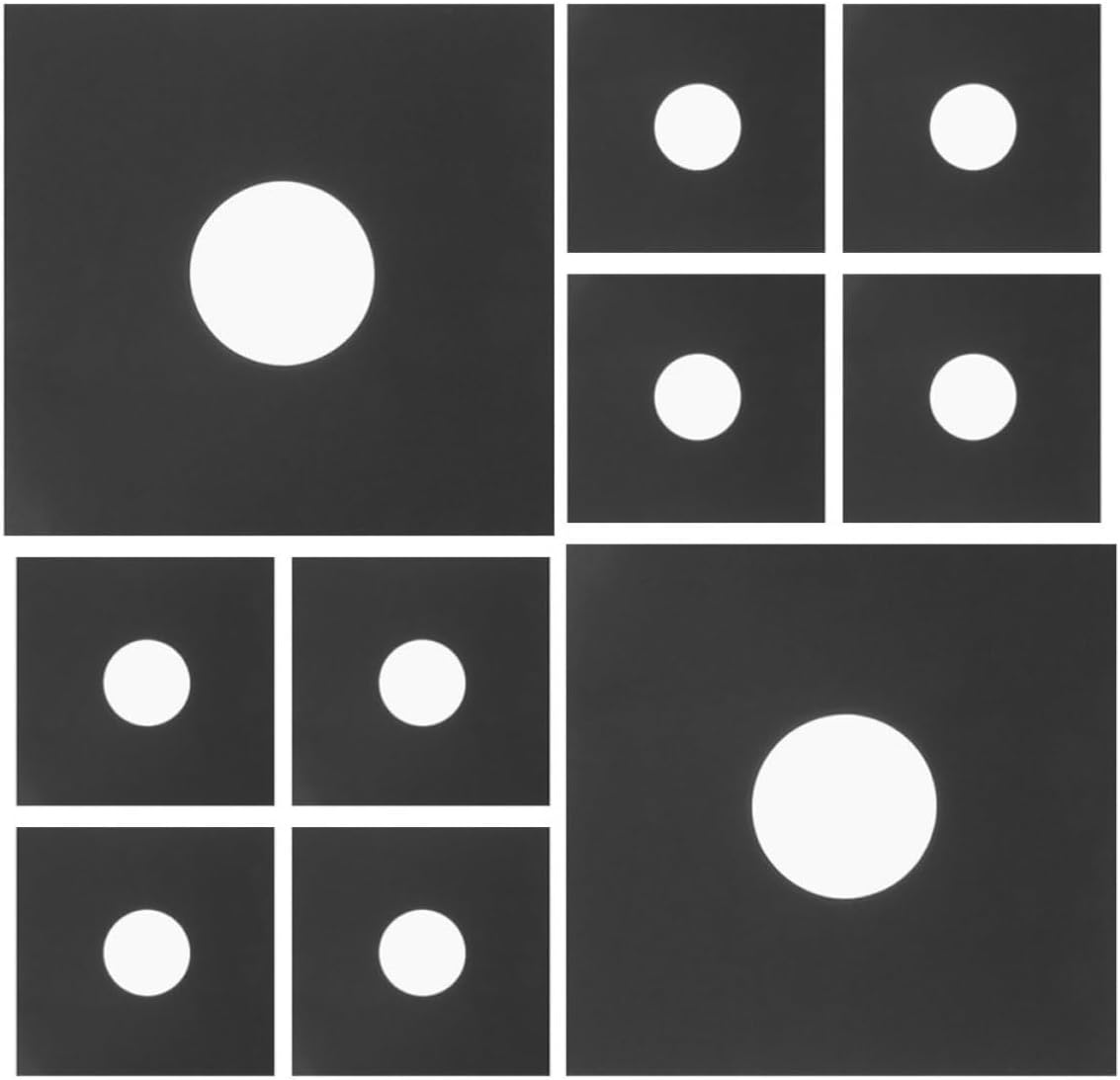 COHEALI Vinyl Record Sleeves for 12pcs Inch Kraft Paper Black Albums | Inner Sleeve with Holes, Fits Vinyl Records and Albums, Easy Storage and Retrieval for Studios and Home Audio Rooms