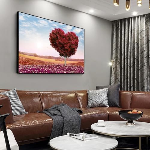 Affiche toile arbre d'amour KEBIA 70x100 cm pour décoration salon