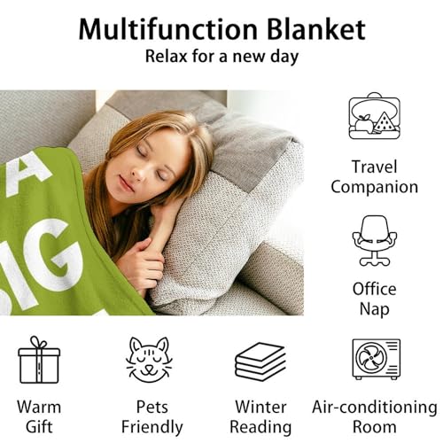 Pickle Throw Blanket for Baby - 30x40 Inches Lap Size - Soft Fluffy Cozy Blankets Gift - Green Funny Blanket Throws for Couch, Work
