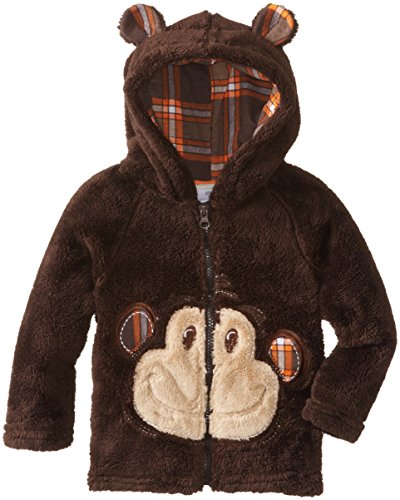 Little Boys' Monkey Velboa Fleece Hoodie