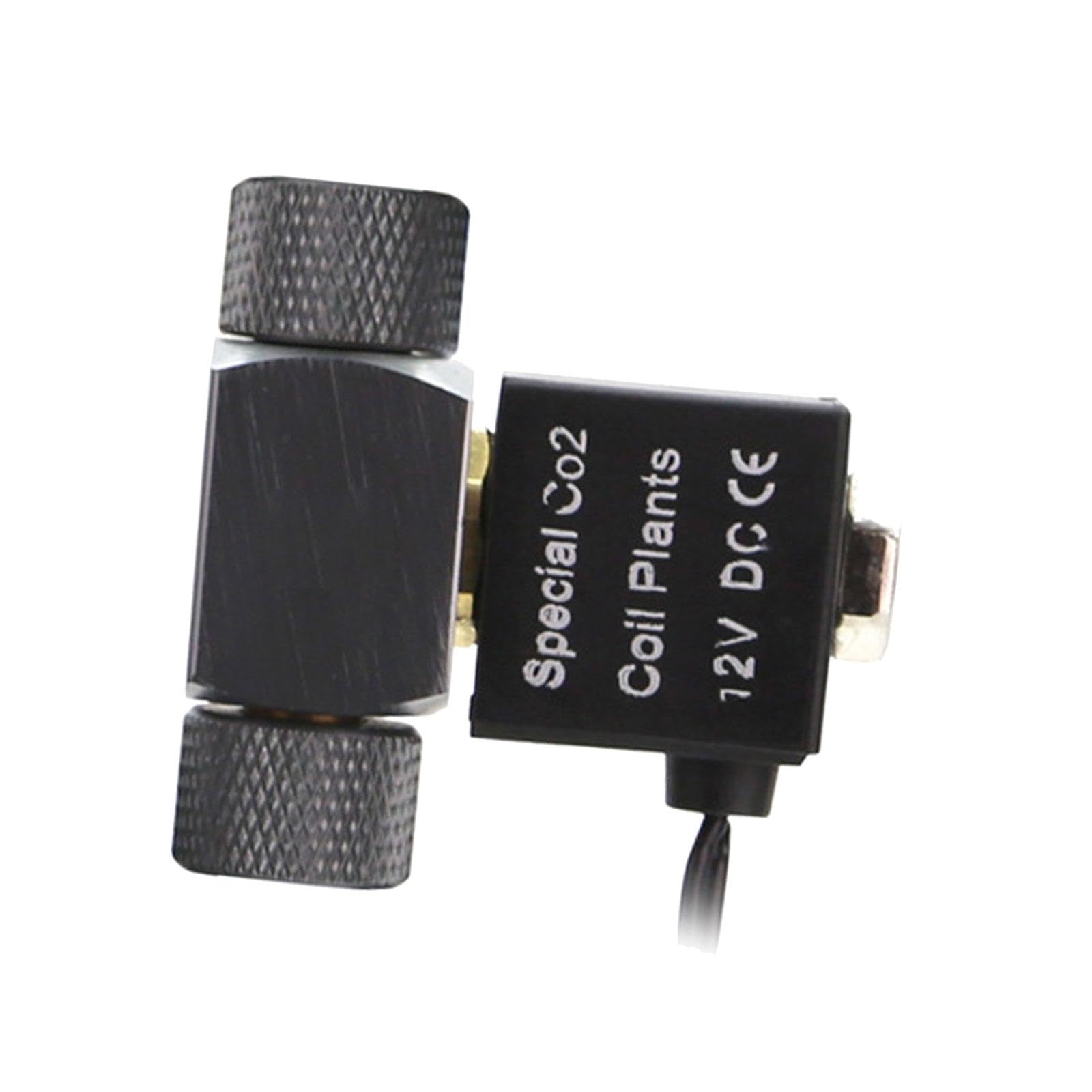 KymAr Électrovanne CO2 pour Aquarium, Accessoire Portable pour Aquarium, Alliage d'aluminium Durable, Compact pour la Croissance des Plantes, Accessoires d'aquarium