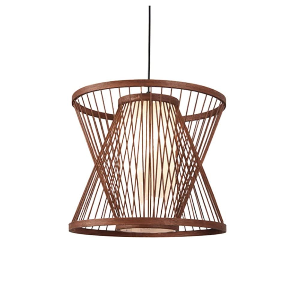 Lustre en bambou tissé main, luminaire d'exception pour décoration raffinée