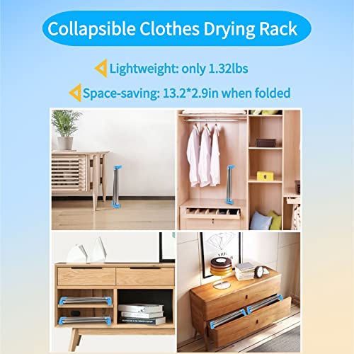 Portable Travel Garment Rack, Compact Stainless Steel Foldable Mini Drying Clothes Rack For Travel, Camping, Hotel Room, Laundry, Dance Costume, Indoor, Outdoor (Regular) #TOP2
