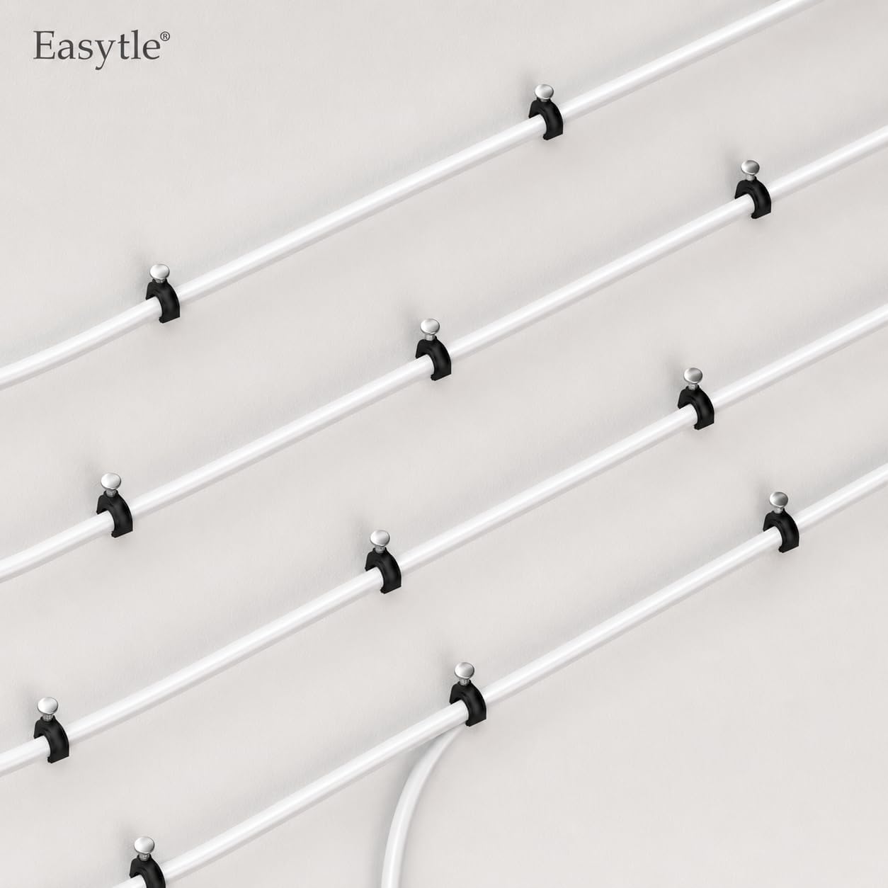 200 Pcs Cable Clips 4/6/8/10mm Nail in Cable Clips Cable Wire Clips Cable Tacks Coax Cable Speaker Wire Clips Cable Nails for Cords Wall Wire Clips RG6 RG59 CAT6 RJ45 Ethernet Cable Clips Black — Amazon image 8