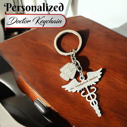 Image of SAVRI Personalized Keychain with Customized Name Engraving | Stainless Steel Round Professional Keychain