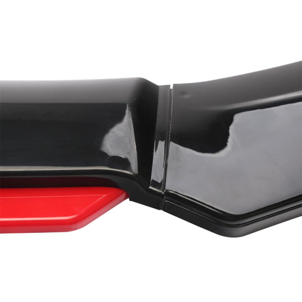 Auto Spoiler Frontali per Alfa Romeo Mito 2008-2019,Anticollisione Paraurti Anteriore Spoiler Lip Splitter per Il Mento sul Labbro Accessori Modificato,A-Red