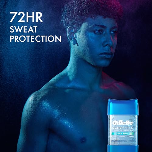 Gillette Antiperspirant and Deodorant for Men, Clear Gel, Cool Wave Scent, 2.85 oz (Pack of 2) - image 3