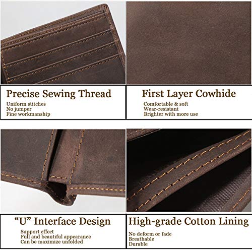 Eurynome Personalized Wallets For Men, Genuine Leather RFID Bifold Wallets Mens Gifts2