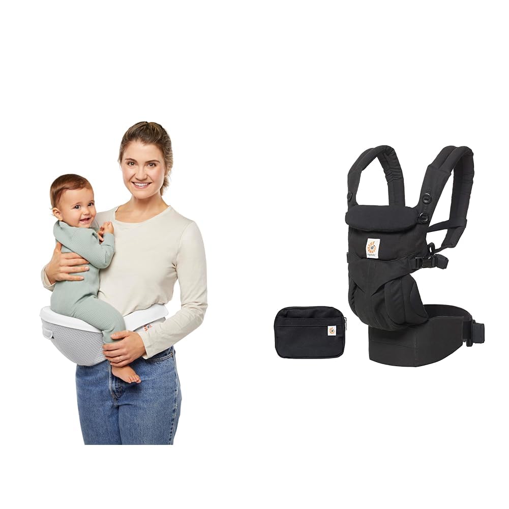 Amazon.com: Ergobaby Baby Carrier Bundle with Hip Seat, All Carry