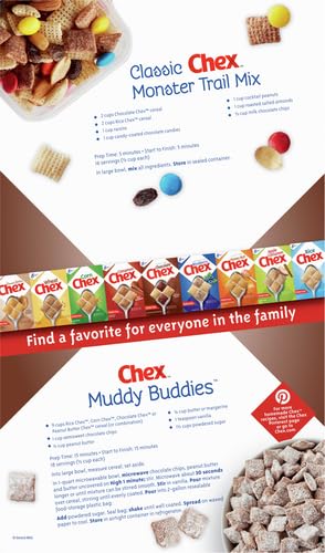 Image of Chocolate Chex Cereal, Gluten Free Breakfast Cereal, Made with Whole Grain, Family Size, 20.3 oz (Pack of 5)