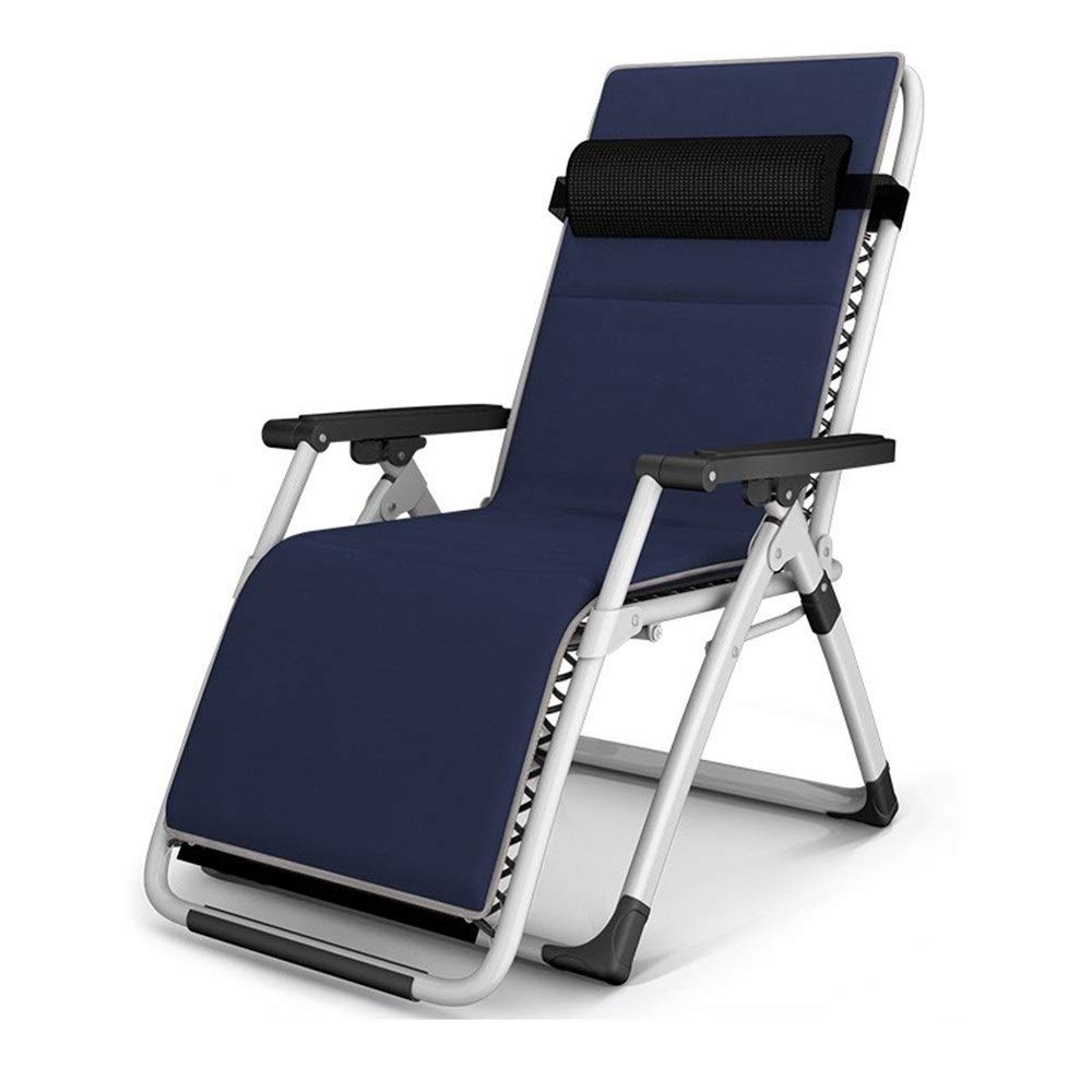 Fauteuils inclinables d'extérieur haut de gamme zéro gravité avec matelas bleu confort