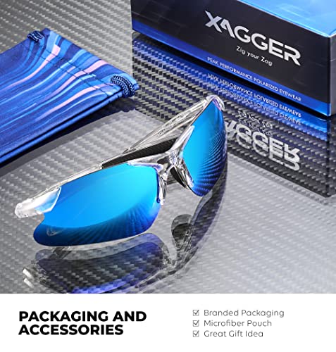 Xagger Youth Polarized Sports Sunglasses For Boys Girls Age 8-14 Kids Teens Lightweight Baseball Softball Cycling Running Glasses #TOP4