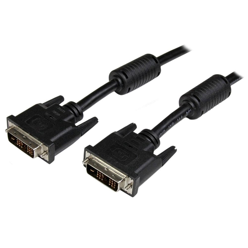 StarTech.​com Cable de 3m DVI-​D de Enlace Simple - Cable de Vídeo Digital para Monitor DVI-​D Macho a Macho - Negro - 1920x1200